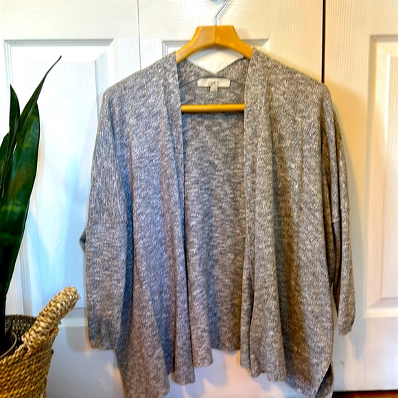 Loft Dolman shimmer open cardigan. - Picture 2 of 4